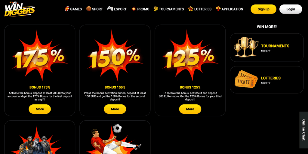 Win Diggers online casino